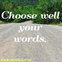 Choose well your words.