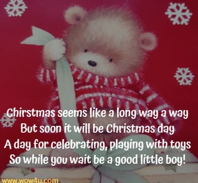 kids christmas poems about waiting