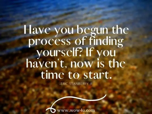 Have you begun the process of finding yourself? If you haven't, now is the time to start.Eric Stanberry Jr. Creating Opportunities: High School Is a Breeze If You Have the right tool kit