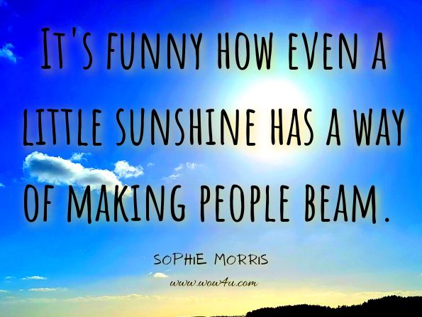 It's funny how even a little sunshine has a way of making people beam. Sophie Morris, Sophie Kooks Month by Month: May