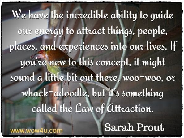  We have the incredible ability to guide our energy to attract things, people, places, and experiences into our lives. If you’re new to this concept, it might sound a little bit out there, woo-woo, or whack-adoodle, but it’s something called the Law of Attraction.
 