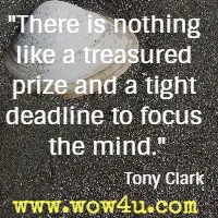 There is nothing like a treasured prize and a tight deadline to focus the mind. Tony Clark